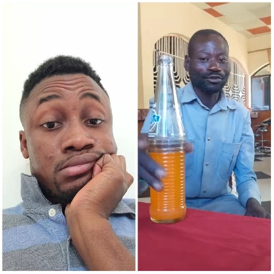 Person Resting Chin and Holding Bottle