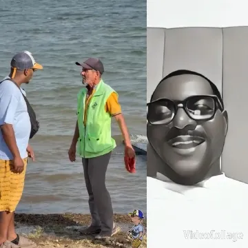 Men Conversing by the Water