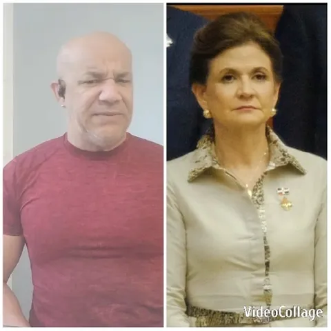 Man in Red Shirt with Formal Woman