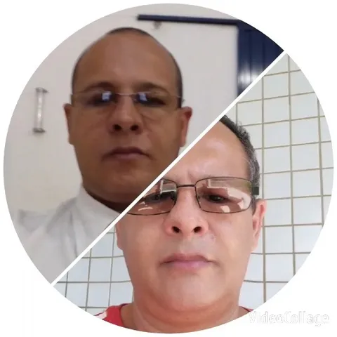 Man With Glasses in Two Settings