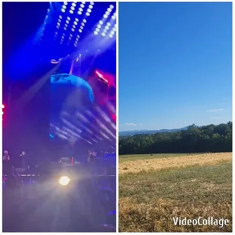 Concert Scene and Peaceful Landscape