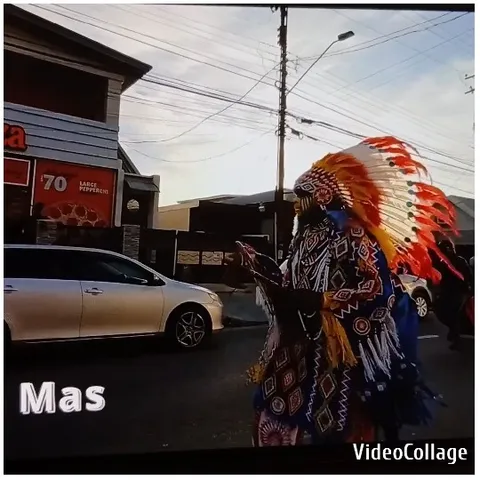 Colorful Costume on City Street