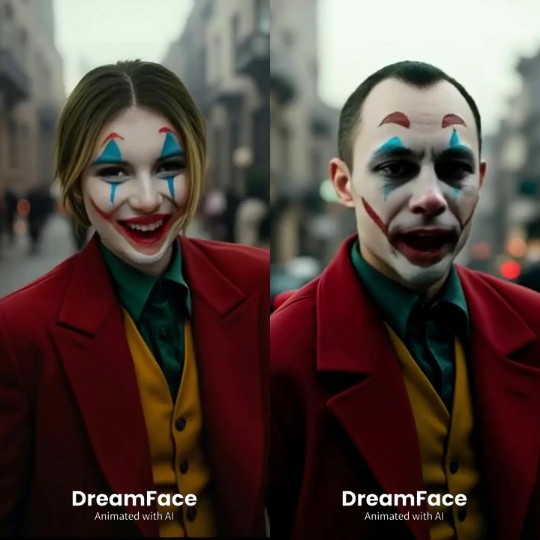 Clowns with Vibrant Face Paint