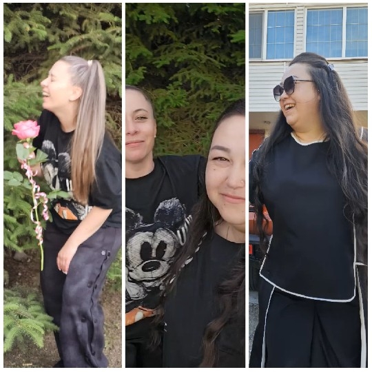 Smiling with Rose and Friends