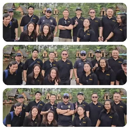 Group Photos of People by Water