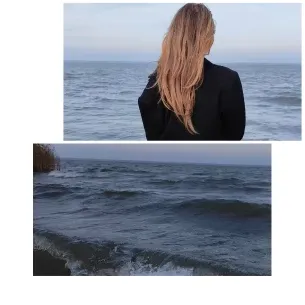Person by the Sea and Waves
