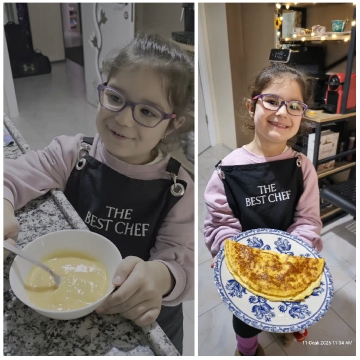 Young Chef with Omelet Creation