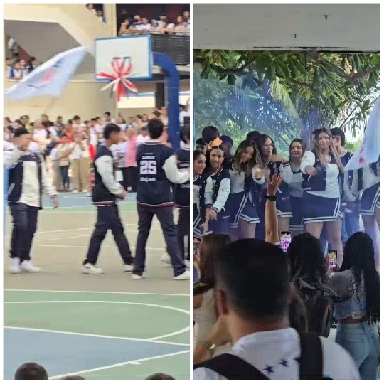 Basketball Court and Cheerleaders