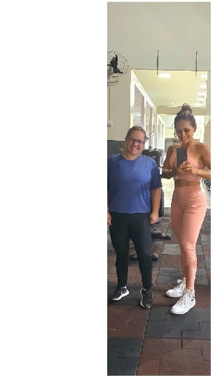 Women Posing in Gym Environment