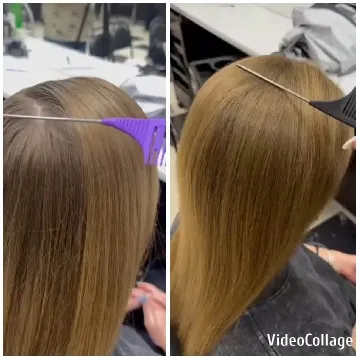 Hair Sectioning at a Salon