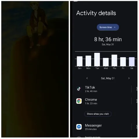Anime Illustration and Screen Time