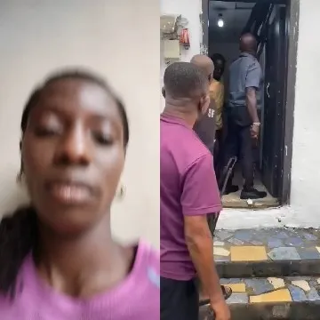 Face and Men at Doorway