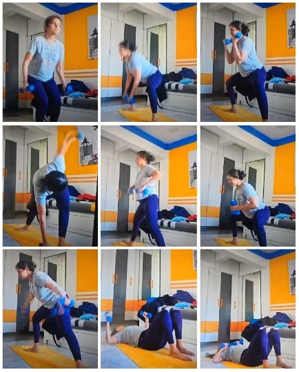 Indoor Exercise Thumbnail Grid Display