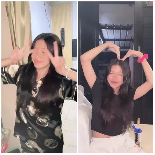Playful Poses of Young Woman