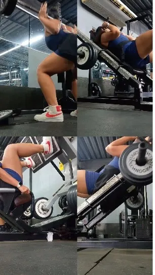 Exercising on Leg Press Machine