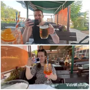 Casual Dining with Cocktails Outdoors