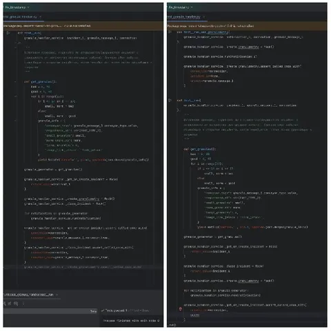 Computer Code in Dark Editor