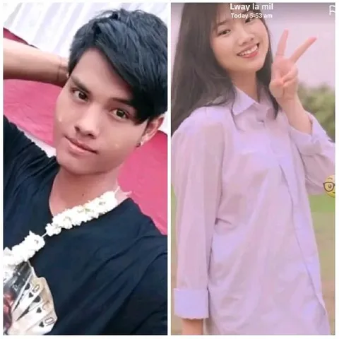 Male and Female Posing Outdoors