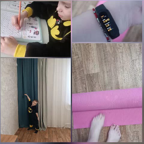 Children Learning and Stretching