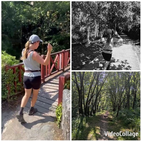 Woman Walking in Nature Scenes