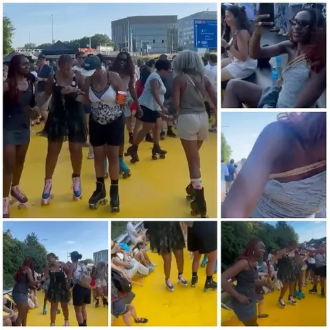 Outdoor Roller Skating Fun