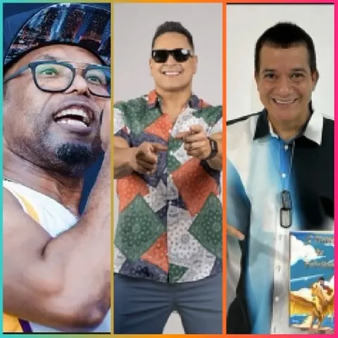 Three Men with Colorful Styles
