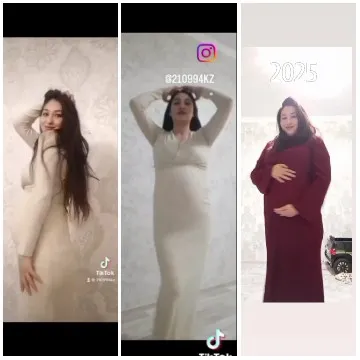 Pregnant Woman in Different Poses