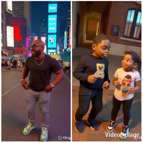 Busy City Street and Animated Characters