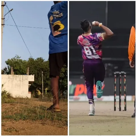 Person Outdoors and Cricket Player