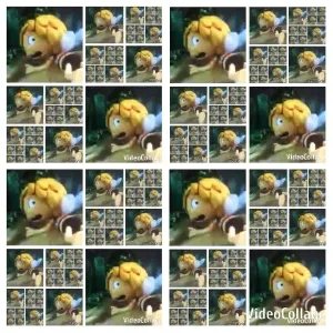 Bee Character Animation Grid