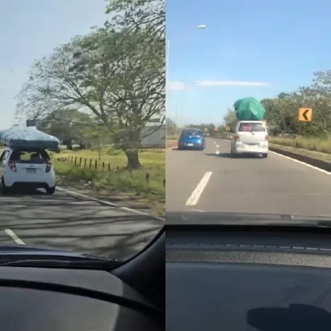 Cars Driving with Large Items