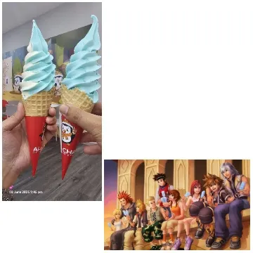 Ice Cream Cones and Animated Characters