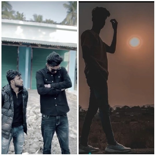 Men Outdoors and Silhouette