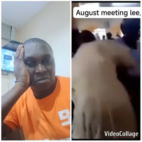 Person Sits at August Meeting