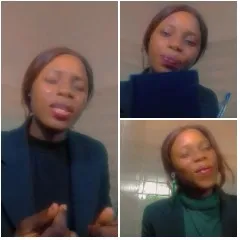 Person Speaking in Dark Blazer