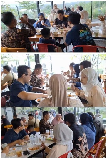 Group Sharing a Meal Together
