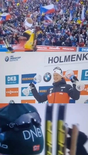 Athlete with Trophies at Sports Event
