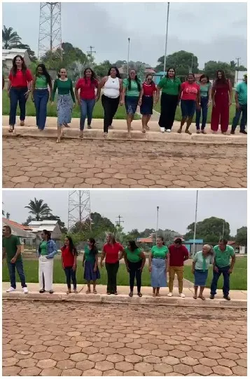 Group of People Posing Outdoors