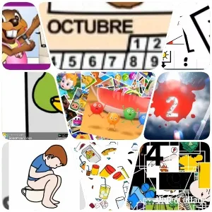 Colorful Cartoons and Abstract Elements