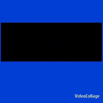 Black Rectangle on Blue Background