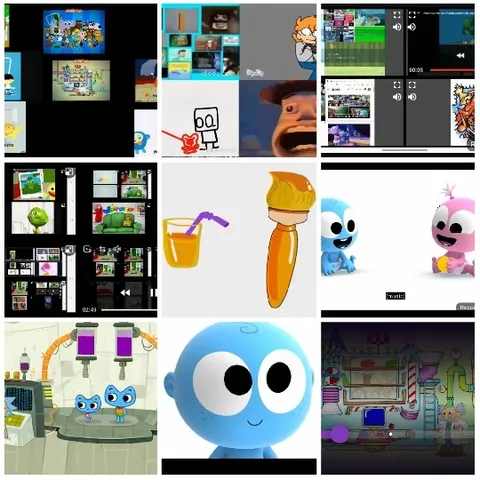 Colorful Animated Characters and Scenes