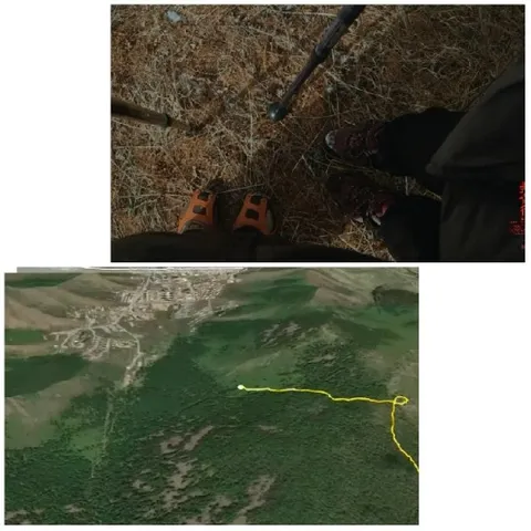 Boots and Map for Hiking