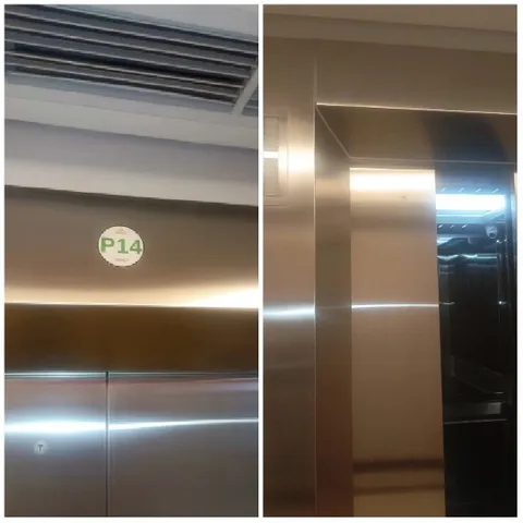 Two Elevator Entrances Side by Side