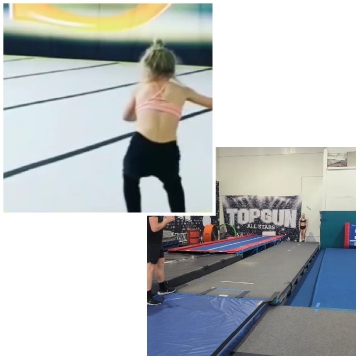 Person Practicing in Gym Environment