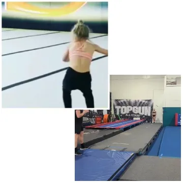 Person Practicing in Gym Environment