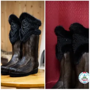 Ornate Boots on Different Backgrounds