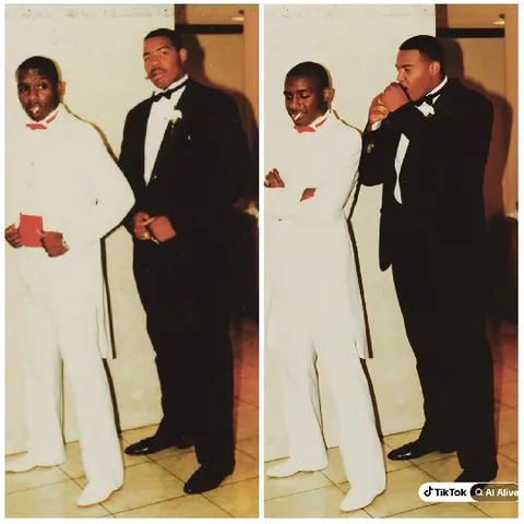 Two Men in Formal Tuxedos