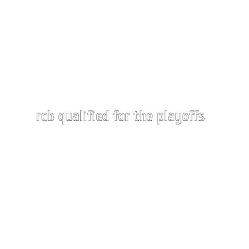 RCB Qualified for Playoffs Text