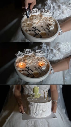 Lighting Bowl and Cake Presentation