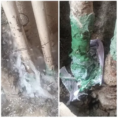 Pipes Undergoing Repair Work